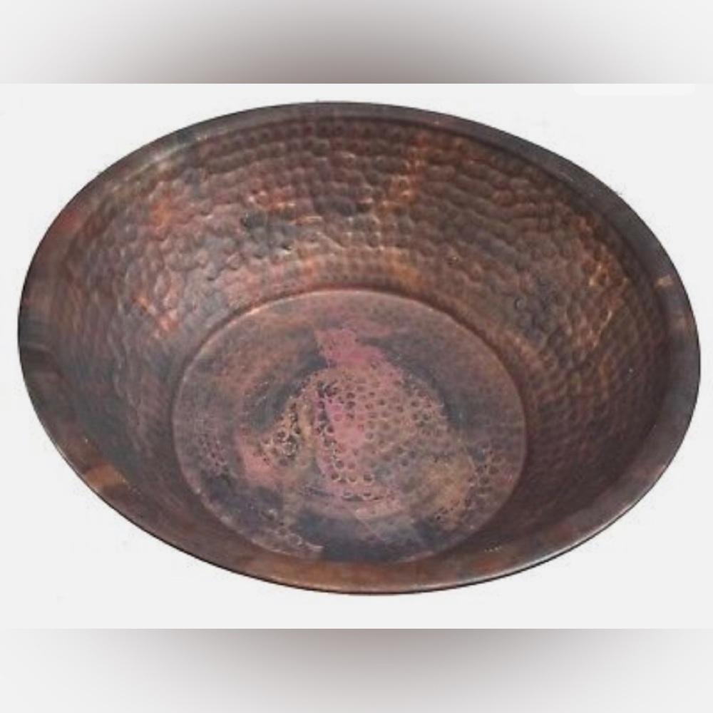 NEW  Rustic Copper Foot Pedicure Tub Soaking Massage Spa Therapy Bowl